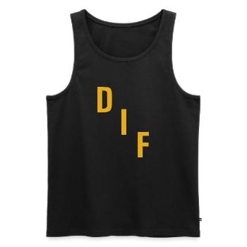 Degerfors - Männer Premium Bio Tank Top - Schwarz - Vorne - Michal (187cm)
