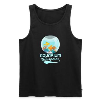 Aquarium Whisperer Fish Keeping Aquarium Owner - Männer Premium Bio Tank Top - Schwarz - Vorne - Michal (187cm)