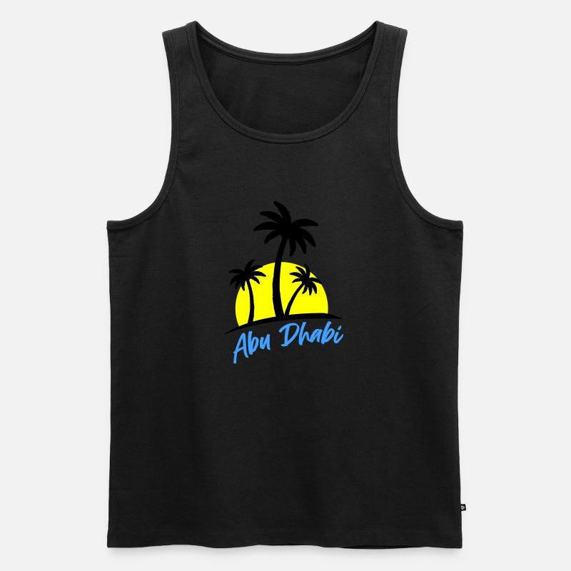 abu dhabi - Männer Premium Bio Tank Top - Schwarz