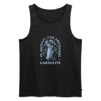 Erzengel Heiliger Religion Gott Engel Glaube Michael - Männer Premium Bio Tank Top - Schwarz - Vorne - AI Model Male 178 light (178cm)