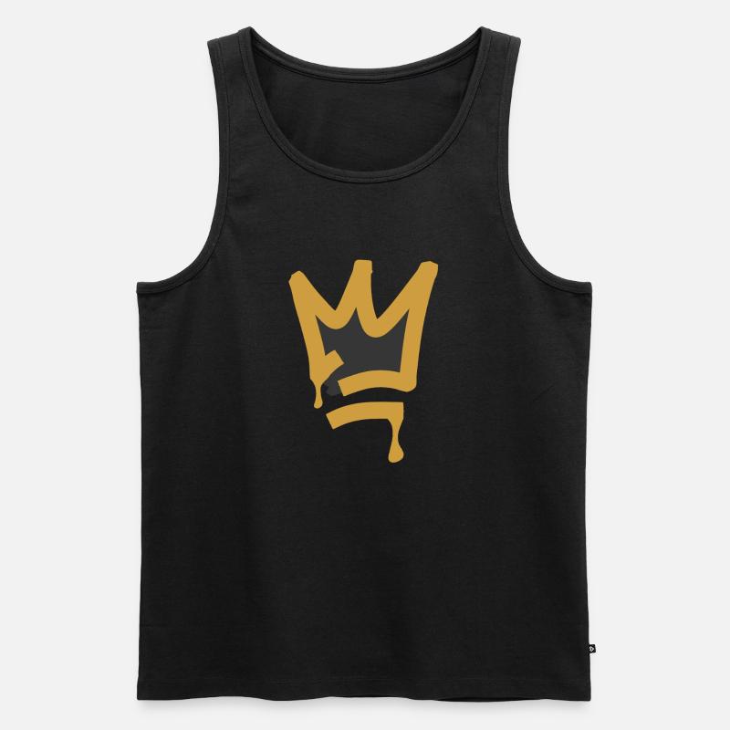 Krone5 - Männer Premium Bio Tank Top - Schwarz