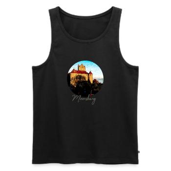 Meersburg,bourg,idylle,paysage,nature - Débardeur bio Premium Homme - noir - Devant - AI Model Male 178 light (178cm)