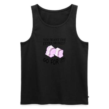 Geld Motivation Profit Gewinn Performance Rendite - Männer Premium Bio Tank Top - Schwarz - Vorne - AI Model Male 178 light (178cm)
