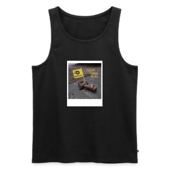 Ist das Kunst - Männer Premium Bio Tank Top - Schwarz - Vorne - AI Model Male 178 light (178cm)