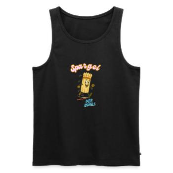 Spargel - Männer Premium Bio Tank Top - Schwarz - Vorne - Michal (187cm)