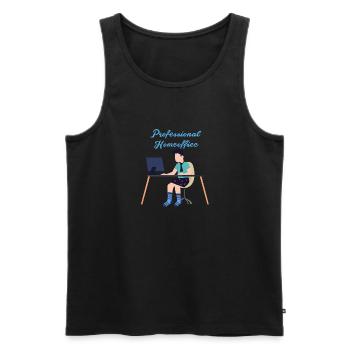 Professional,Home Office, Work,Office - Men's Premium Organic Tank Top - black - Front - AI Model Male 178 light (178cm)