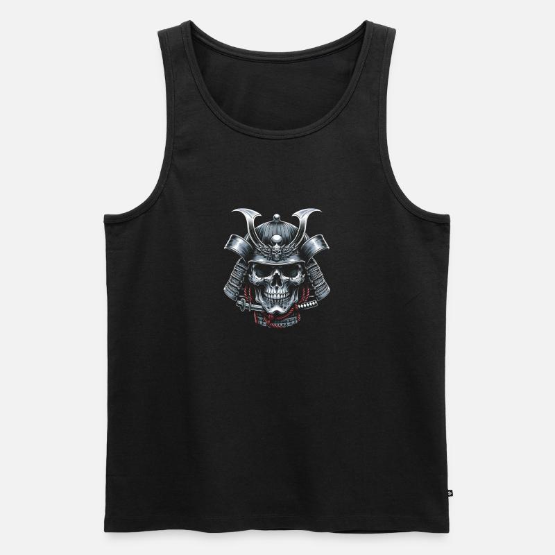 Ewiger Samurai-Geist - Männer Premium Bio Tank Top - Schwarz