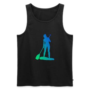 Stand up Paddle Board Sup Standup Paddleboard - Débardeur bio Premium Homme - noir - Devant - Michal (187cm)