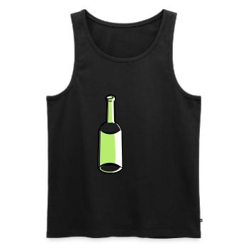 Flacon vide - Débardeur bio Premium Homme - noir - Devant - Michal (187cm)