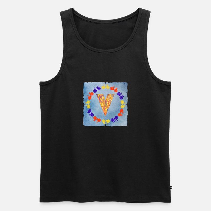 bicycle e 53 v - Men's Premium Organic Tank Top - black