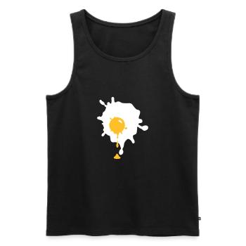 Laufendes spiegelei - V2 - Männer Premium Bio Tank Top - Schwarz - Vorne - AI Model Male 178 light (178cm)