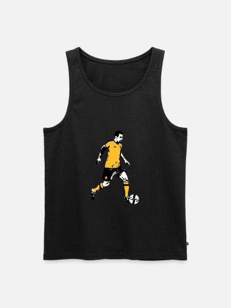 Fussball - Soocer - Männer Premium Bio Tank Top - Schwarz