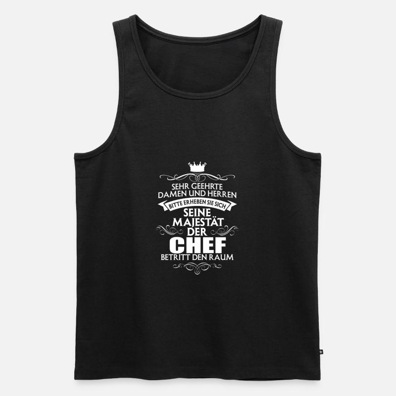 CHEF - Majestät - Männer Premium Bio Tank Top - Schwarz