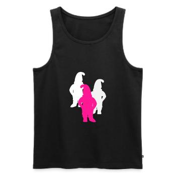 lustige Gartenzwerge - Männer Premium Bio Tank Top - Schwarz - Vorne - AI Model Male 178 light (178cm)