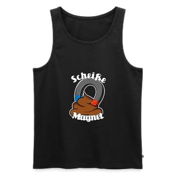 Scheißemagnet - Männer Premium Bio Tank Top - Schwarz - Vorne - AI Model Male 178 light (178cm)