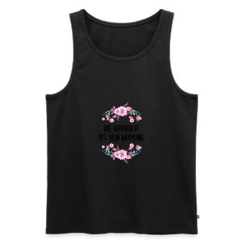 Die Wahrheit ist kein Mobbing Lustiger Spruch - Männer Premium Bio Tank Top - Schwarz - Vorne - Michal (187cm)