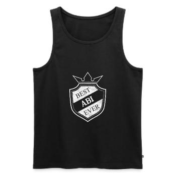 Abi - Männer Premium Bio Tank Top - Schwarz - Vorne - AI Model Male 178 light (178cm)