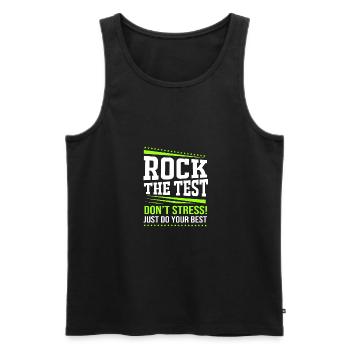 Middle School Teachers - Men's Premium Organic Tank Top - black - Front - AI Model Male 178 light (178cm)
