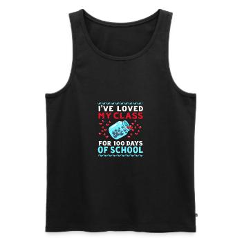 Middle School Teachers - Men's Premium Organic Tank Top - black - Front - AI Model Male 178 light (178cm)
