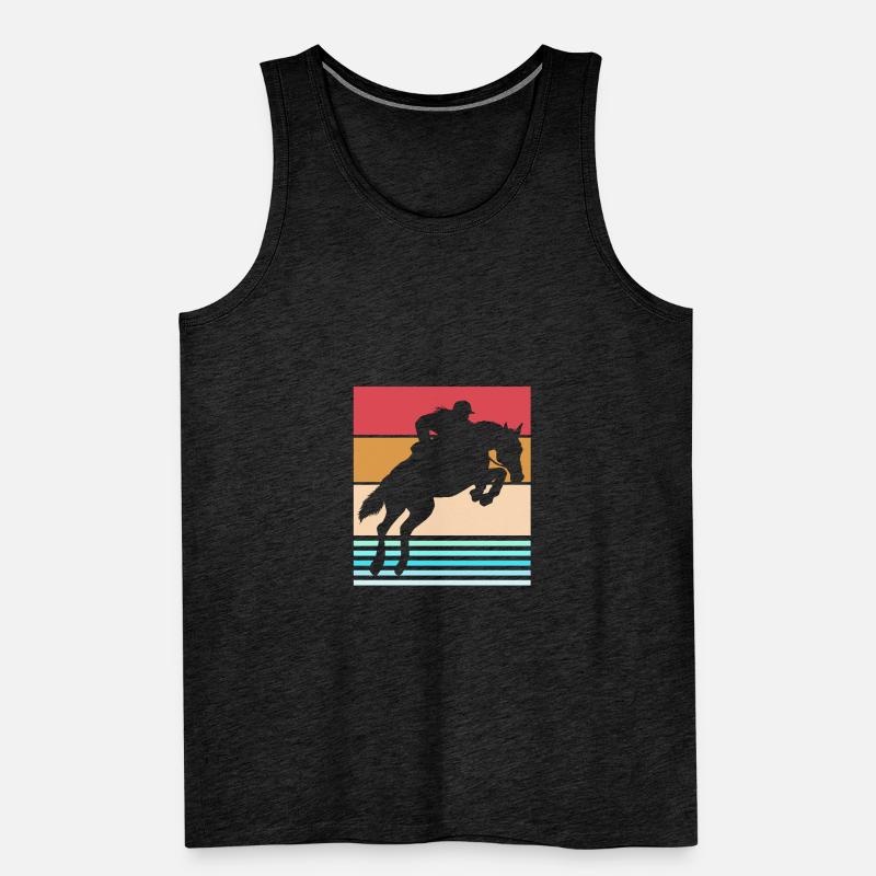 Springreiten Springpferd Männer Premium Bio Tank Top