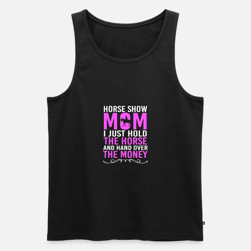 Springreiten Springpferd - Männer Premium Bio Tank Top - Schwarz