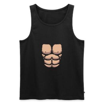 Gorilla - Men's Premium Organic Tank Top - black - Front - AI Model Male 178 light (178cm)