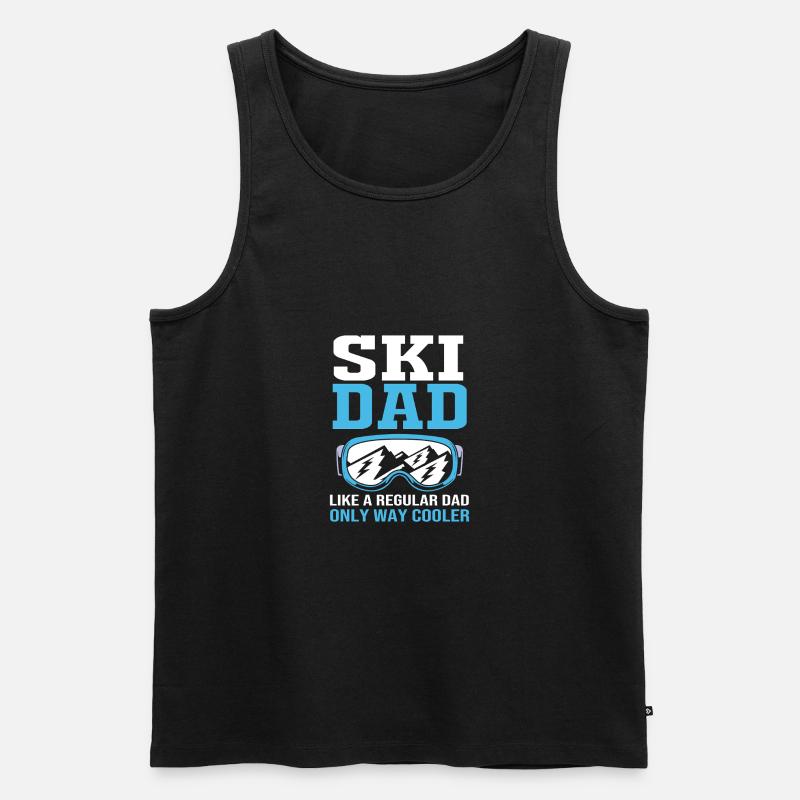 Ski Skiurlaub - Männer Premium Bio Tank Top - Schwarz