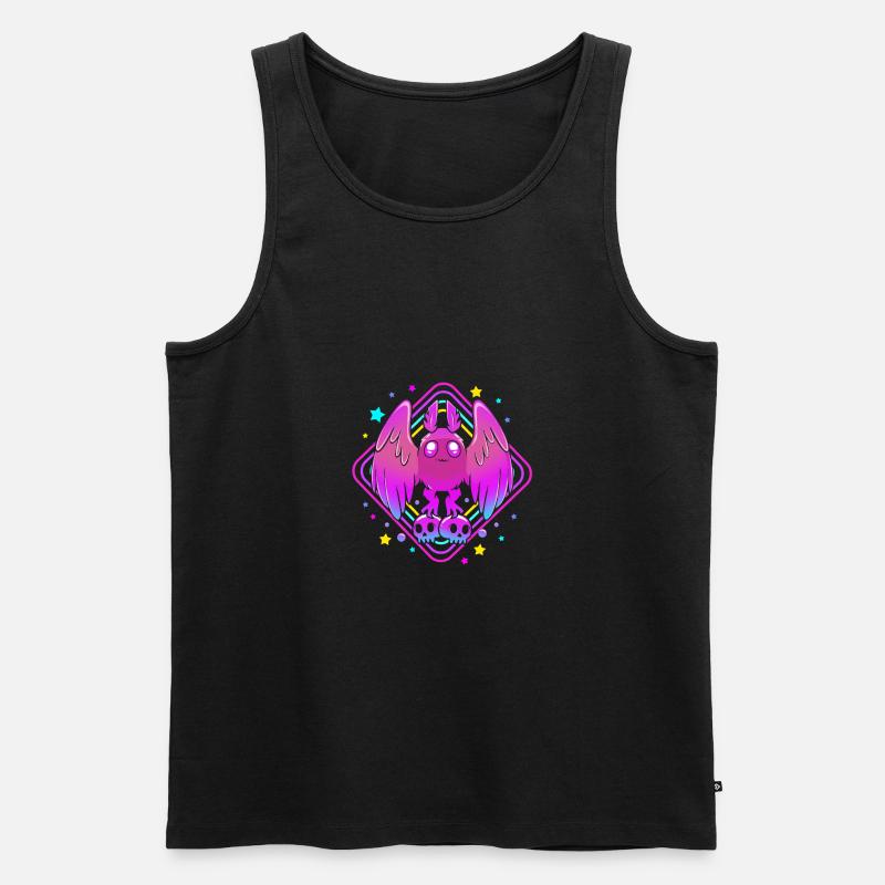 Mottenmann - Männer Premium Bio Tank Top - Schwarz