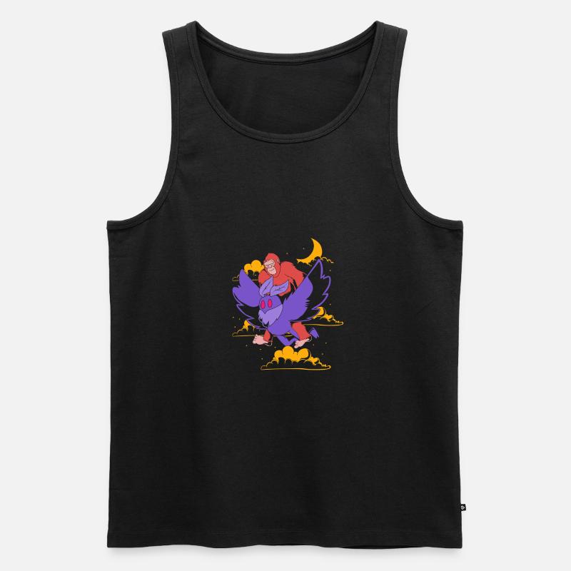Mottenmann - Männer Premium Bio Tank Top - Schwarz