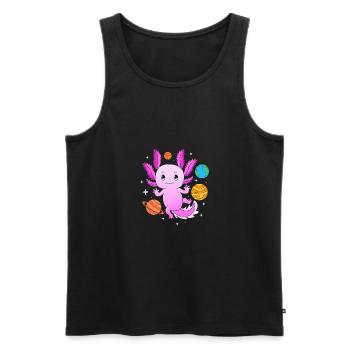 Pastell Gothic - Männer Premium Bio Tank Top - Schwarz - Vorne - AI Model Male 178 light (178cm)