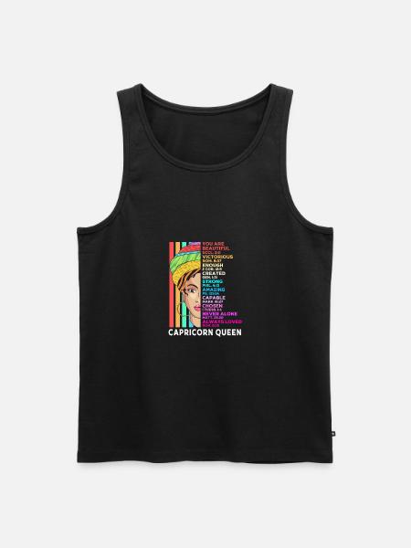 Sternzeichen Steinbock - Männer Premium Bio Tank Top - Schwarz