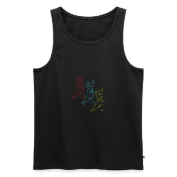 Walzer Paartanz - Männer Premium Bio Tank Top - Schwarz - Vorne - AI Model Male 178 light (178cm)