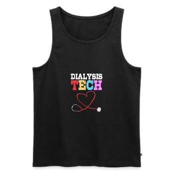 Dialyse-Techniker - Männer Premium Bio Tank Top - Schwarz - Vorne - AI Model Male 178 light (178cm)