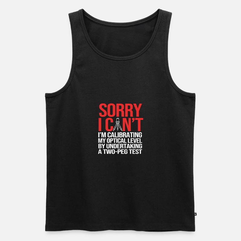 Geometra - Canottiera ecologica premium da uomo - nero