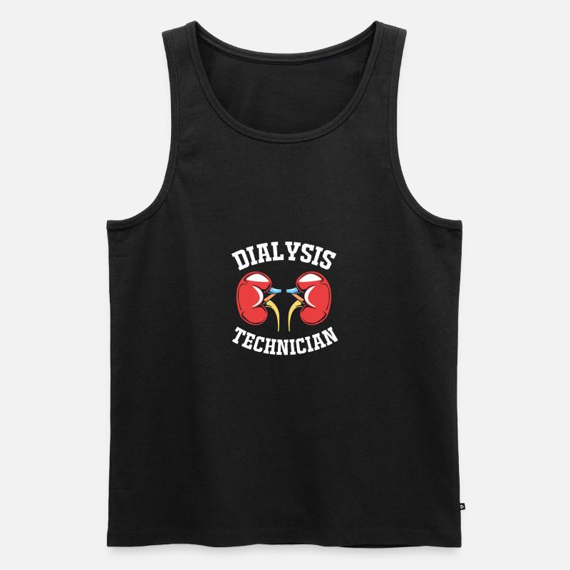 Dialyse-Techniker - Männer Premium Bio Tank Top - Schwarz
