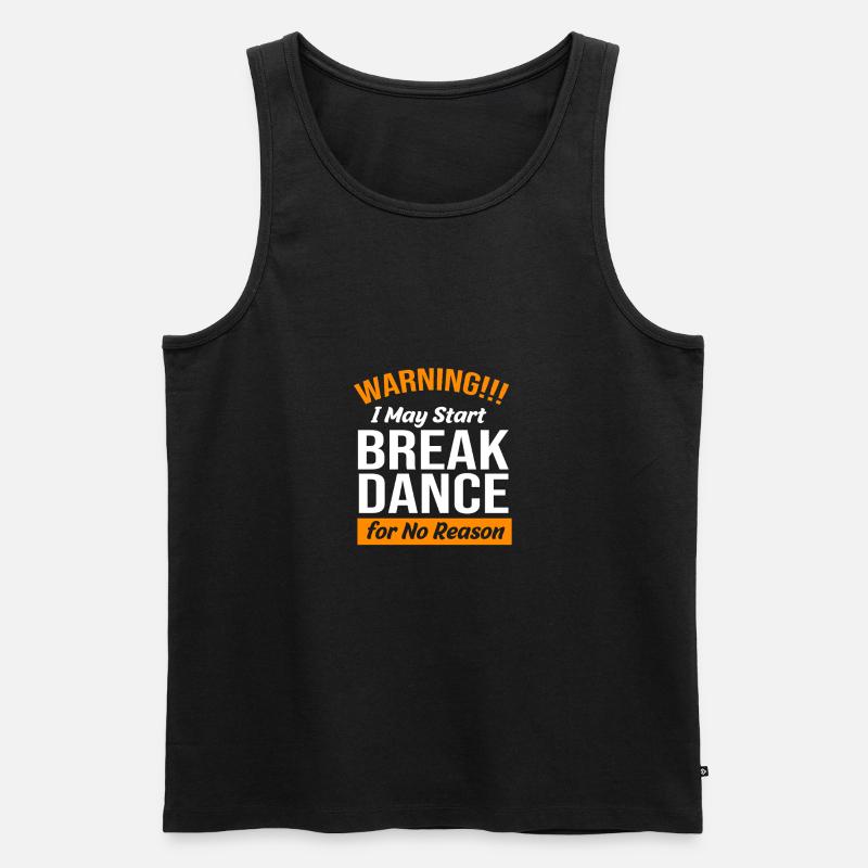 Breakdance - Männer Premium Bio Tank Top - Schwarz