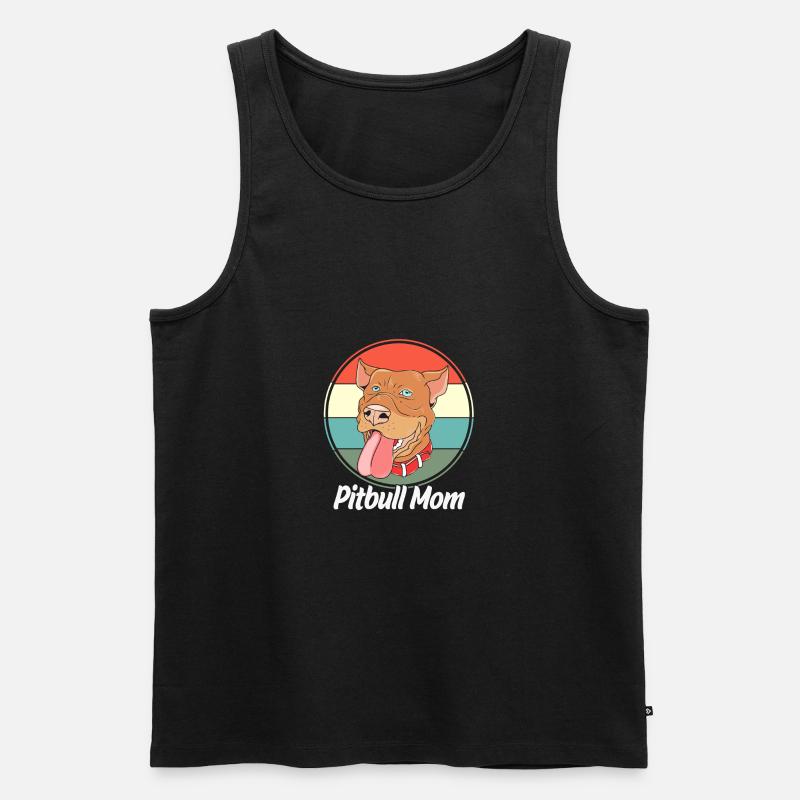 Pitbull - Männer Premium Bio Tank Top - Schwarz