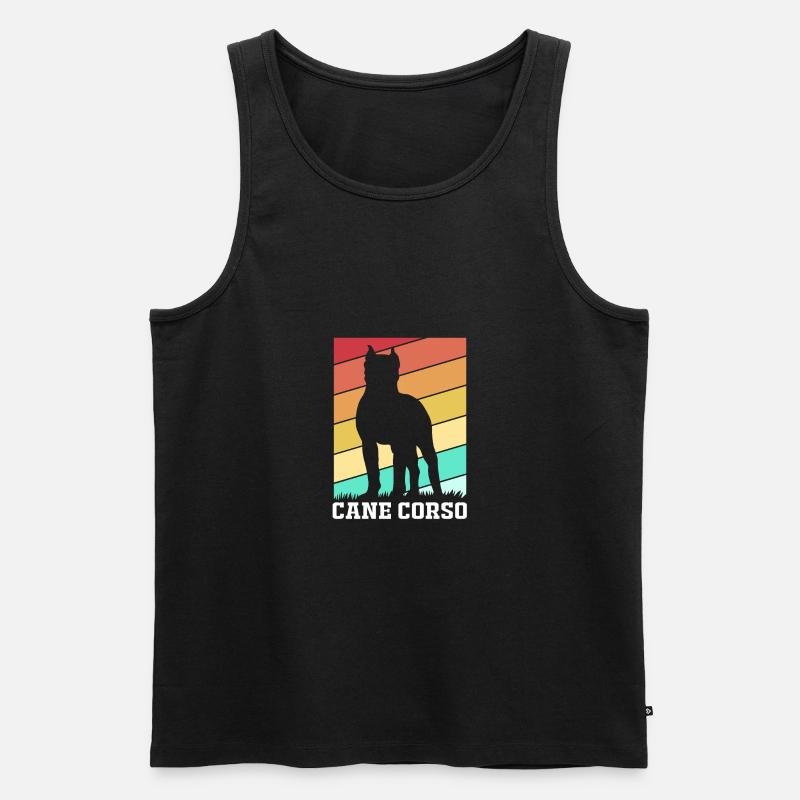 Cane Corso - Männer Premium Bio Tank Top - Schwarz