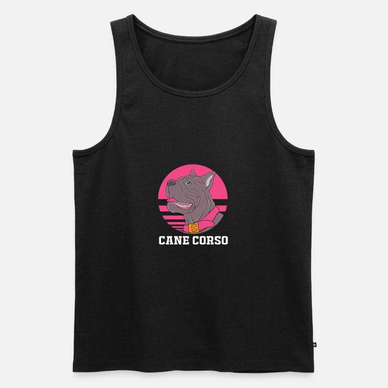 Cane Corso - Männer Premium Bio Tank Top - Schwarz
