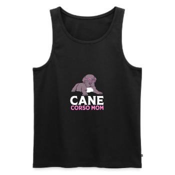 Cane Corso - Men's Premium Organic Tank Top - black - Front - AI Model Male 178 light (178cm)