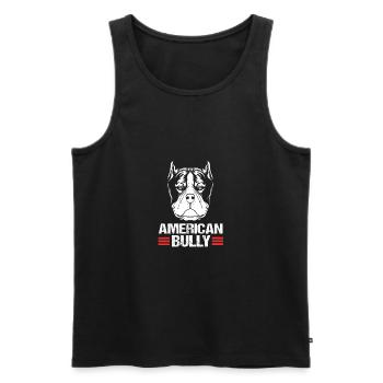 American Bully Pet Dog Dog Cadeau pour chien - Débardeur bio Premium Homme - noir - Devant - Michal (187cm)