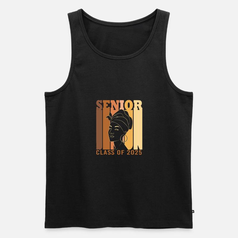 Klasse von 2025 - Männer Premium Bio Tank Top - Schwarz