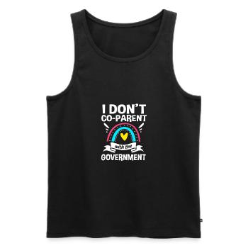 Crunchy Mom - Men's Premium Organic Tank Top - black - Front - Michal (187cm)