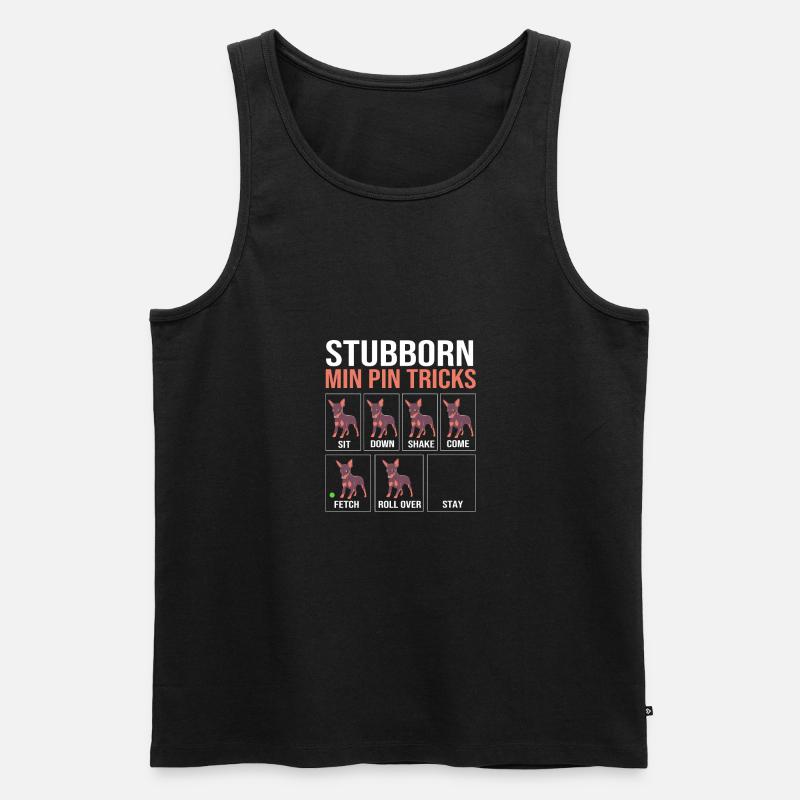 Zwergpinscher - Männer Premium Bio Tank Top - Schwarz