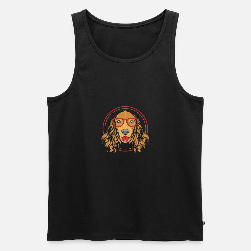 Cocker Spaniel - Männer Premium Bio Tank Top - Schwarz