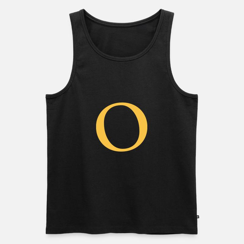 O - Männer Premium Bio Tank Top - Schwarz