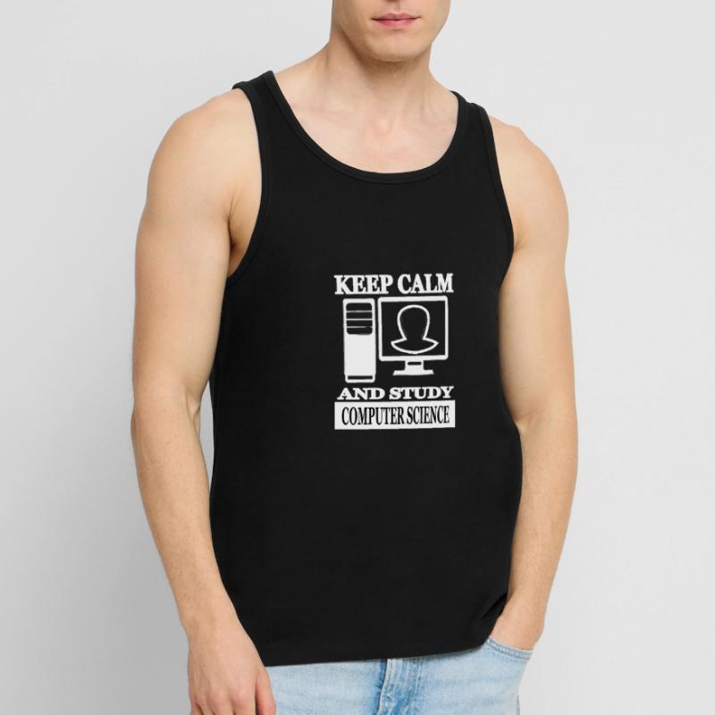 Computer Science Study Computer Science Student Gift Men's Premium Organic Tank Top