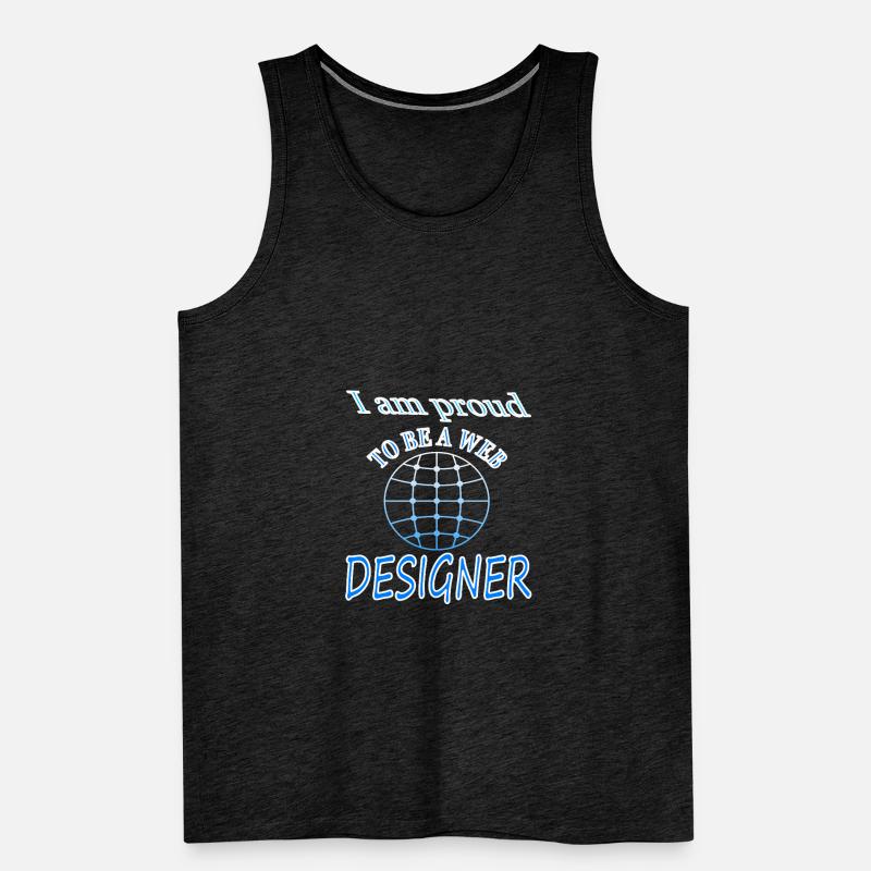 Web-designer Software Internet Website Gift Idea Men's Premium Organic Tank Top