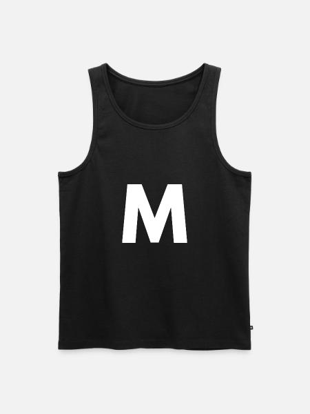 M - Men's Premium Organic Tank Top - black