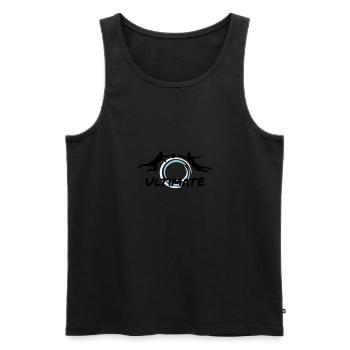 Ultimate Frisbee - Men - Débardeur bio Premium Homme - noir - Devant - AI Model Male 178 light (178cm)